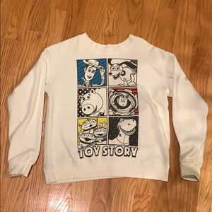 White Pixar Toy Story Sweatshirt